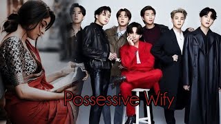Bts ot7 oneshot( possessive wify😂)#bts #btsot7ff #kpop #btsot7