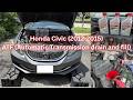 Honda Civic 2013 transmission drain and fill DIY