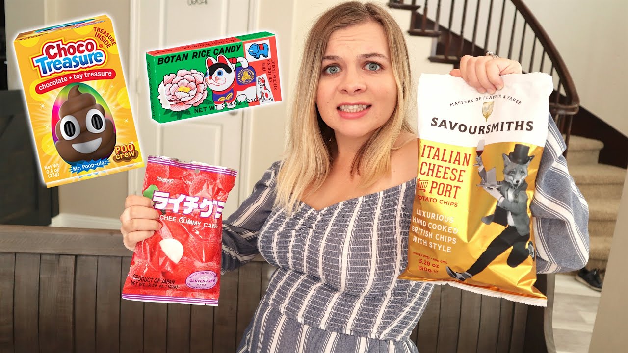 MY PREGNANT WIFE TRIES FOREIGNS CANDIES!