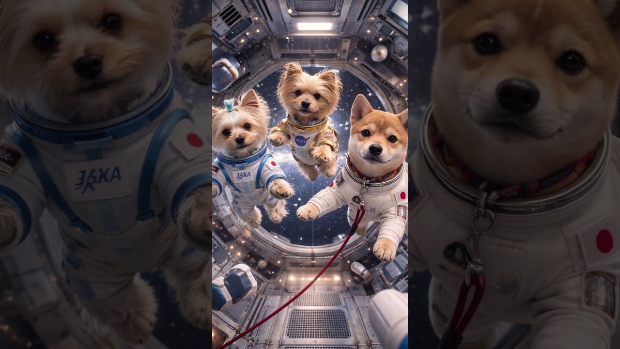 世界初　宇宙飛行犬＃AIって楽しいね