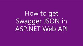 How To Get Swagger Json In ASP.NET WebAPI screenshot 5
