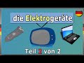 Appliances and Electronics Vocabulary   Learn German Appliances &amp; Electronics Easily Part  2 of 2