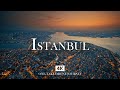 ISTANBUL in 4K – Golden Hour Over the Bosphorus with Relaxing Piano, Ney and Kanun | Drone View