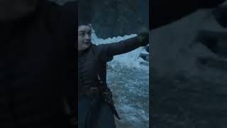Arya Surprises Brienne with Insane Sword Skills #shorts #got