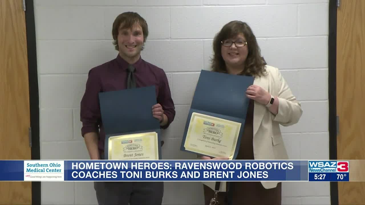 Hometown heroes ravenswood robotics coaches toni burks and brent