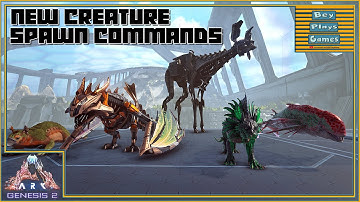 ARK: Genesis 2 | NEW CREATURES Spawn Commands | ShadowMane Stryder VoidWyrm Maewing Astrodelphis!