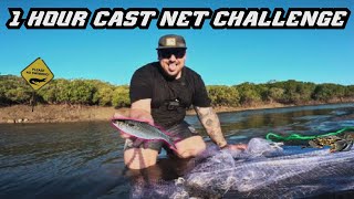 WHAT FISH LIVE IN ROSS CREEK, YEPPOON.. 1 HOUR CAST NET CHALLENGE