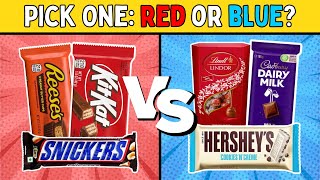RED OR BLUE CHALLENGE: Choose Your Side! 🔴🔵| Movies, Food, Superheroes etc.