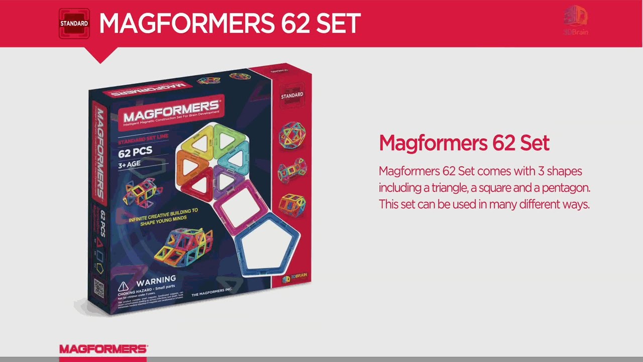 MAGFORMERS 62 SET - YouTube