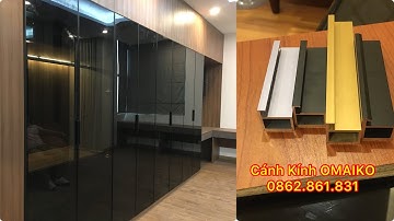 Nhận gia công cánh kính, bán lẻ thanh nhôm làm cánh kính tủ áo, tủ bếp, tủ trưng bày giá rẻ