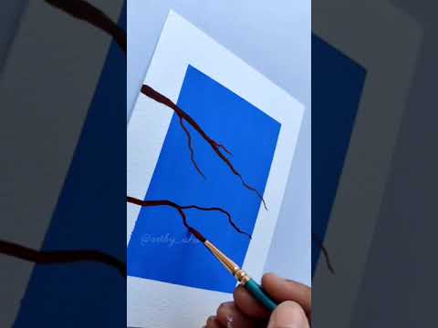 Easy gouache painting tutorial 