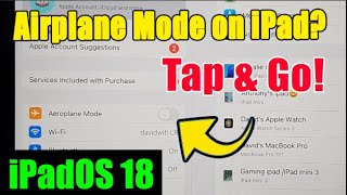✈️ How to Turn On/Off Airplane Mode on iPad/iPad Pro (iPadOS 18) screenshot 2