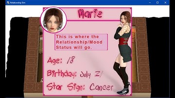 Relationship Sim (SMILE GAME BUILDER) Menu Protodemo #3