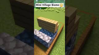 Minecraft Mini Village Biome😳 #shorts