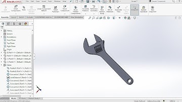 SolidWorks Tutorial I Adjustable Spanner