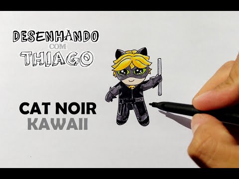 COMO DESENHAR O CAT NOIR - HOW TO DRAW CAT NOIR