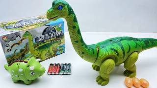 8-Minute Electric Toy Unboxingdinosaur World Electric Egg-Laying Dinosaur Triceratops Brachiosaurus
