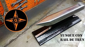 I turn a Railroad Track into an Anvil! Simple & Easy DIY - Homemade Anvil