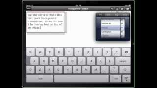 How to make a text box's background transparent