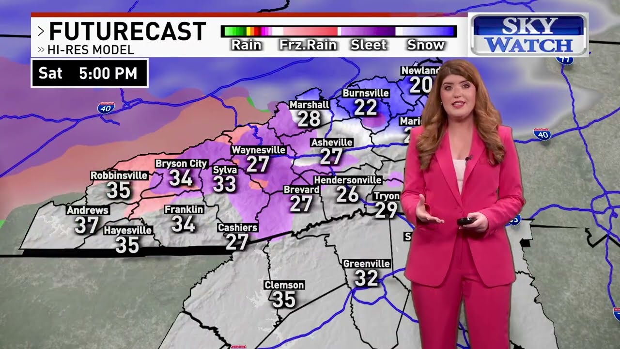 Прогноз погоды на 24 января 2026 г., 7:00 утра | Эшвилл, Северная Каролина