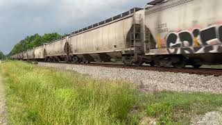 : G77706 with freshly rebuilt SD70MACs wide open on the Northend Subdivision!!