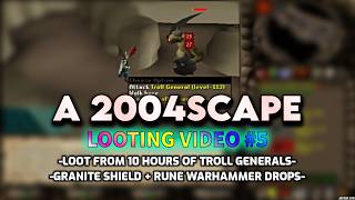 10 Hours of Looting Troll Generals using a Dragon Hally in 2004Scape Lost City