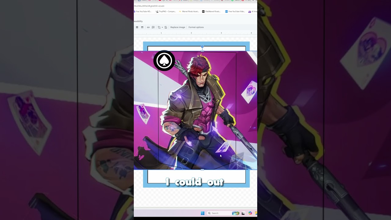 Creating Custom Marvel Rival Cards DAY 1 #marvelrivals #gaming #cool #viral