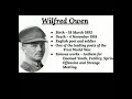 Strange Meeting by Wilfred Owen :Summary in English