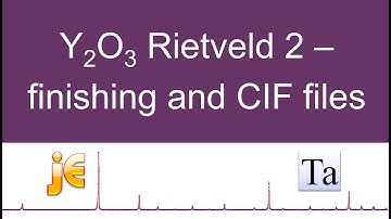 Y2O3 Rietveld 2 - cif files