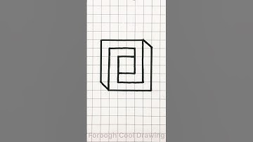 Mind-Bending Masterpiece: Unbelievable 3D Illusion Drawing on Graph Paper✍🏻 #shorts #shortvideo #3d