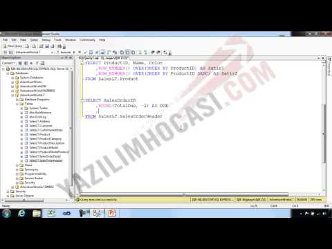 Bölüm 3 Konu 26- WINDOW Fonksiyonları