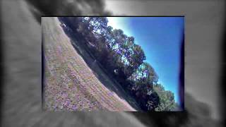 FPV plane Edgecrusher on a copter race track
