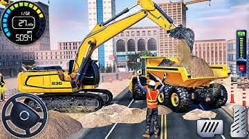 Tunnel Construction Sim 2025 - Mega Machines JCB Simulator 3D - Android GamePlay