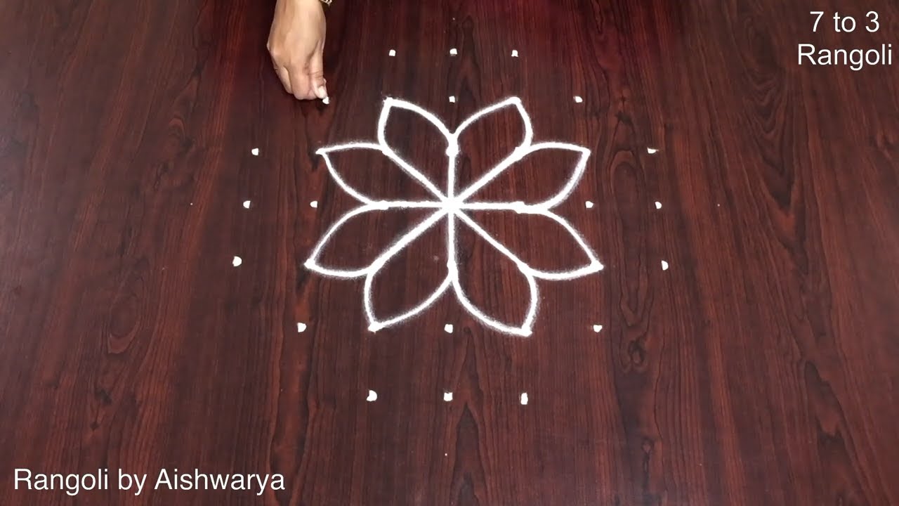 7×3 Dots Daily Kolam