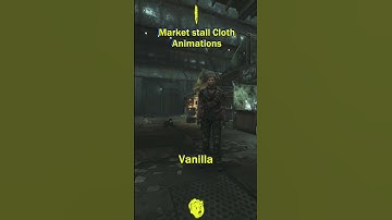 Fallout 3 modding | Animated Market stall cloth ☂ ☢ #fallout #fallout3 #fo3