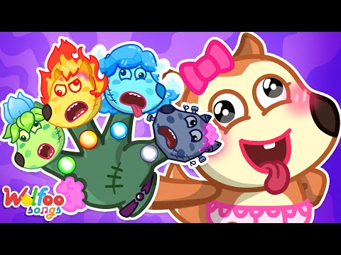 Zombie Where Are You? 🧟 Elements Finger Family Song 🎶 Wolfoo Nursery Rhymes & Kids Songs