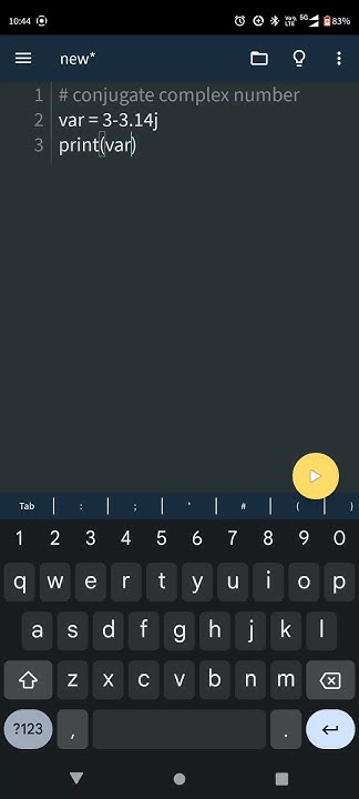 python - complex conjugate - YouTube