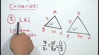 Criterios de Triángulos semejantes