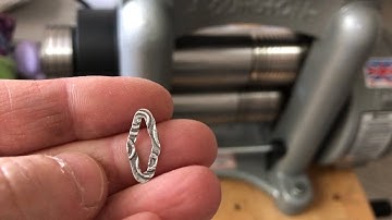 Adding a texture to Argentium Sterling Silver jump rings with your rolling mill and texture plates