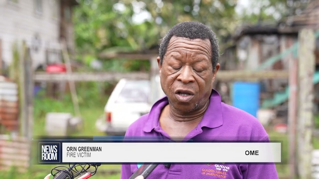 GUYANA NEWS ROOM – GWI WORKER COUNTING LOSSES AFTER FIRE GUTS HOME