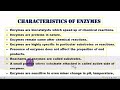 #charactersticsofenzymes #enzymes #characterstics 