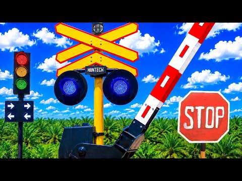 RAILWAY CROSSING INDONESIA 5 - SPECIAL Perlintasan Kereta Api Made In Indonesia VS Palang KA Asing