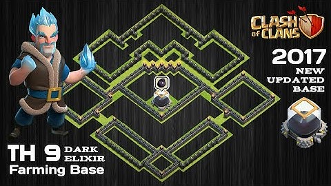 New+Updated Th9 Dark Elixir Farming Base 2017 | Best Defence Base 2017 | Max out DE | DE Protection.