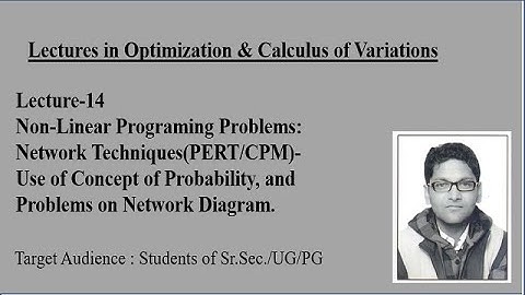 Lecture14 Problems on Network Diagram I Optimization and Calculus of Variations I Mathematics