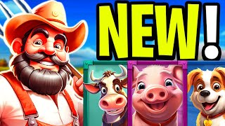 NEW BARNYARD MEGAHAYS SLOT 🐷 MAX BET BONUS BUYS‼️ screenshot 3