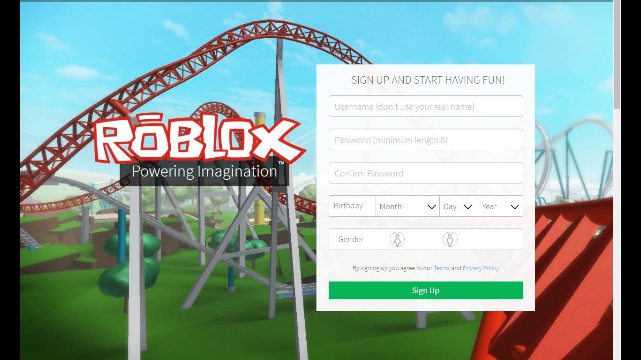 how to sign up in roblox - YouTube