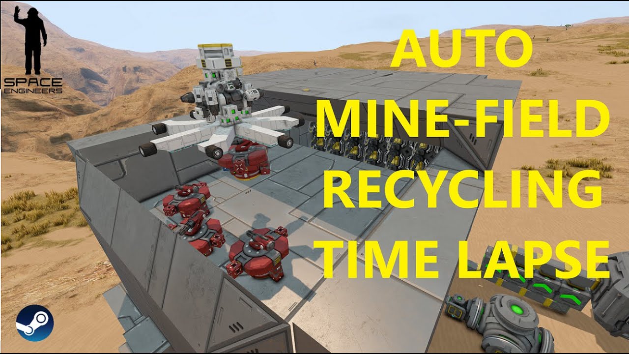 Vanilla Mine Collection TIME LAPSE - Space Engineers - YouTube