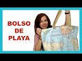 Cómo hacer un BOLSO DE PLAYA ✔Fácil ✔Rápido ✔Útil