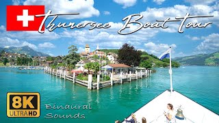 Thunersee Boat Tour Switzerland 8K 🇨🇭