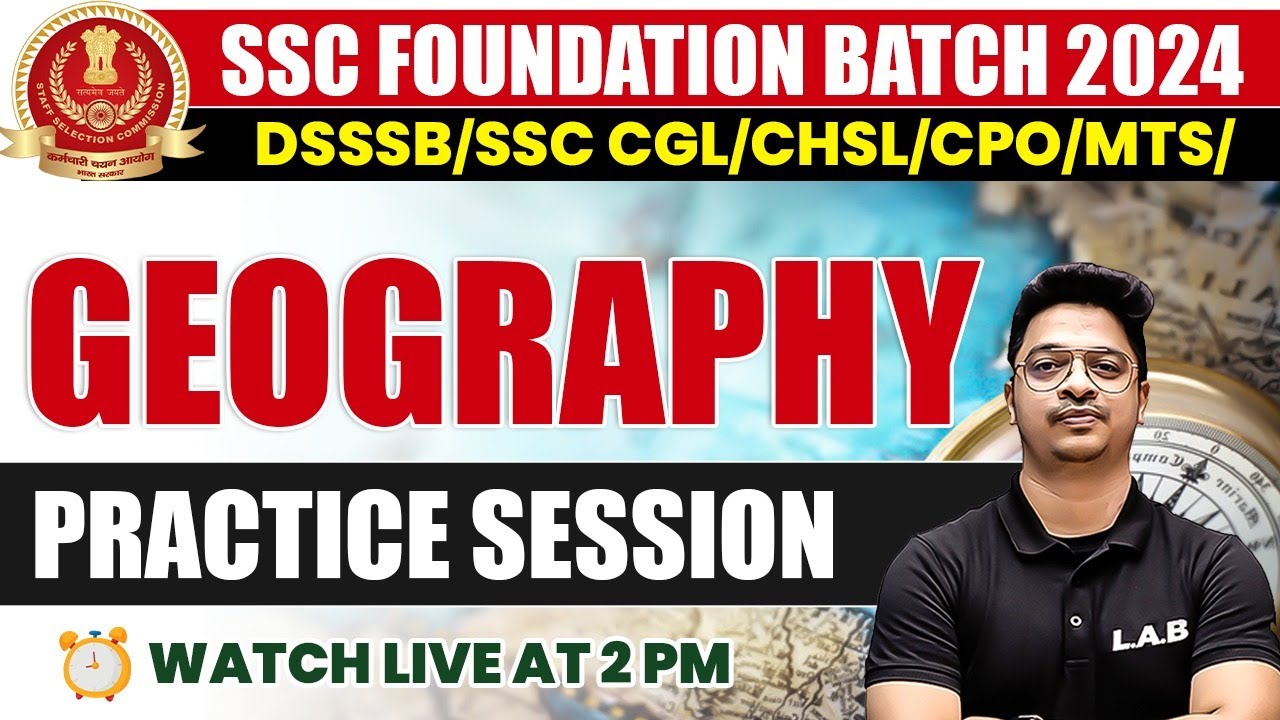 SSC FOUNDATION 2024 | SSC GEOGRAPHY IMPORTANT QUESTIONS | SSC GEOGRAPHY ...